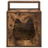 vidaXL Cat House Smoked Oak 42.5 x 40 x 53.5 cm Engineered Wood