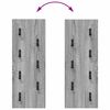 vidaXL Wall-Mounted Coat Rack Grey Sonoma 30 x 1.5 x 80 cm