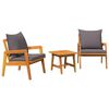 vidaXL Bistro Set Brown 45 x 45 x 38cm Solid Acacia wood