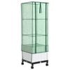 vidaXL Garden Planter with Greenhouse Cover&Wheels White PP