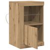 vidaXL LED Sideboard 2 pcs Artisan Oak 41 x 37 x 67 cm Engineered Wood