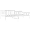 vidaXL Day Bed without Mattress White 90x200 cm Solid Wood Pine