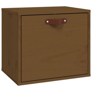 vidaXL Wall Cabinet Honey Brown 40x30x35 cm Solid Wood Pine