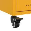 vidaXL Bedside Cabinets 2 pcs Mustard Yellow 36x39x43.5 cm Steel