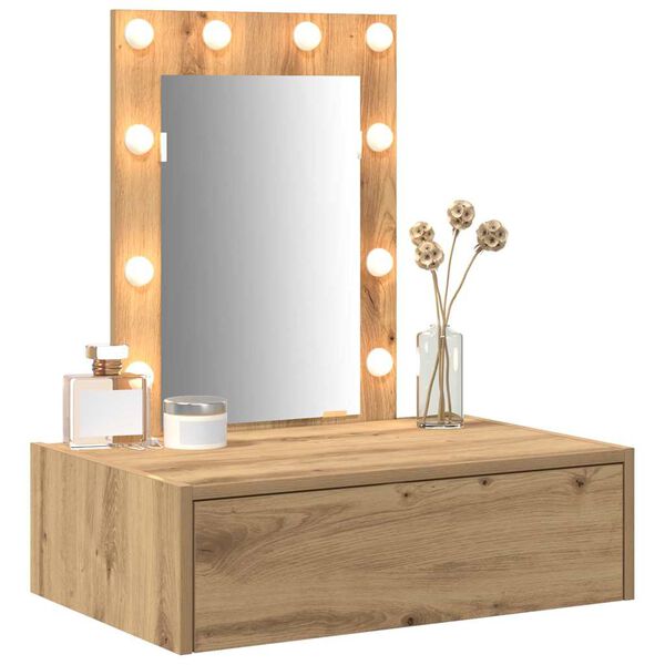 vidaXL Dressing Table Brown 60 x 40 x 70 cm Engineered Wood