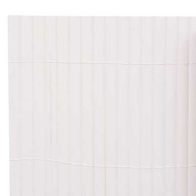 vidaXL Double-Sided Garden Fence 110x500 cm White