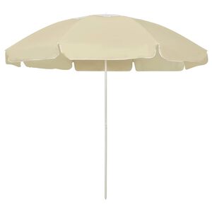 vidaXL Beach Parasol Sand Yellow 240 cm