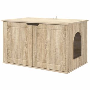 vidaXL Cat House Sonoma 85 x 55 x 50.5 cm Engineered Wood