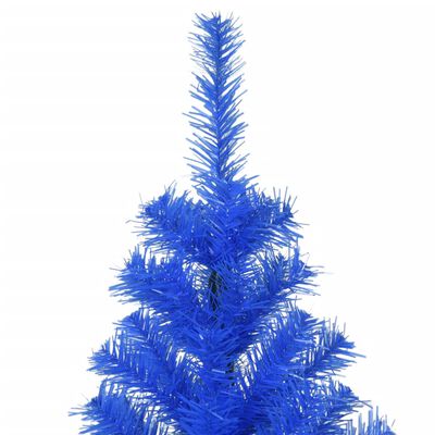 vidaXL Artificial Christmas Tree with Stand Blue 210 cm PVC