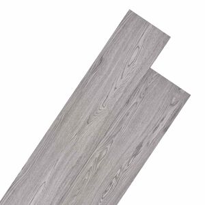 vidaXL Flooring Planks 18 pcs Dark Grey 5.26 m&sup2; PVC