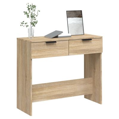 vidaXL Console Table Sonoma Oak 90x36x75 cm Engineered Wood