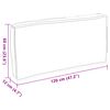 vidaXL Pallet Cushion for Seat / Backrest Grey 120 x 60 x 12 cm