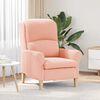 vidaXL Armchair Pink 76 x 94 x 102 cm Sharpa Fabric