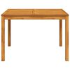 vidaXL Garden Dining Table 110x110x75 cm Solid Wood Acacia