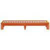vidaXL Day Bed with Trundle without Mattress Wax Brown 80x200 cm