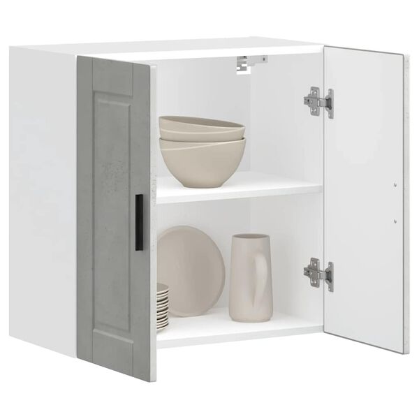 vidaXL Kitchen Wall Cabinet Porto Concrete Grey Engineered Wood