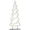 vidaXL Metal Christmas Tree with Stand Black 150 cm Steel