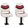 vidaXL 4 Piece Foldable Boat Seat Set High Backrest