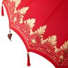 vidaXL Balinese Parasol Red 180-190 cm Cotton and solid wood