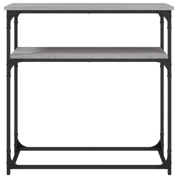 vidaXL Console Table Grey Sonoma 75x35.5x75 cm Engineered Wood