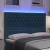 vidaXL LED Headboard with LED Strip Lights Dark Blue 160 cm Polyester