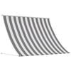 vidaXL Awning Anthracite and White 200 x 150 cm