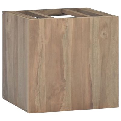 vidaXL Wall-mounted Bathroom Cabinet 46x25.5x40 cm Solid Wood Teak