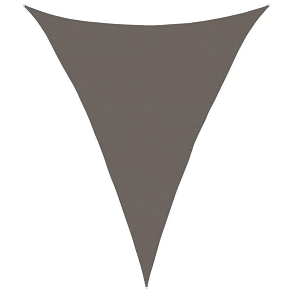 vidaXL Sunshade Sail 160 g/m&sup2; Anthracite 5x7x7 m HDPE