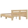 vidaXL Bed Frame without Mattress Sonoma Oak 120x190 cm Small Double
