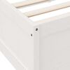 vidaXL Bookcase Bed without Mattress White 180x200cm Solid Wood Pine