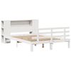 vidaXL Bookcase Bed without Mattress White 140x190cm Solid Wood Pine