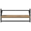 vidaXL Wall Shelf Set with Shelf 6 pcs Artisan Oak 100 x 25 x 30 cm
