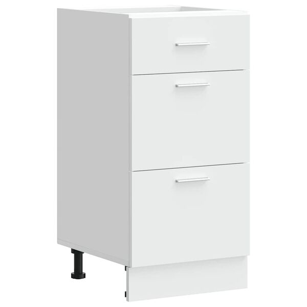 vidaXL Bottom Cabinet Lyon White 40x46x81.5 cm Engineered Wood