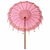 vidaXL Balinese Parasol Pink (180-190) x 260 cm Cotton and Wood