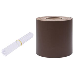 vidaXL Garden Privacy Screen PVC 35x0.19 m Brown