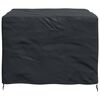vidaXL Furniture Cover Plain Black 125 x 125 x 74 cm Fabric