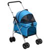 vidaXL Folding Dog Stroller Blue 76x50x100 cm Oxford Fabric