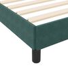 vidaXL Box Spring Bed with Mattress Dark Green 120 x 220 cm Fabric