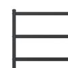 vidaXL Metal Bed Frame without Mattress with Headboard Black 90x190cm