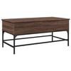 vidaXL Coffee Table Brown Oak 100x50x45 cm Engineered Wood and Metal
