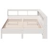 vidaXL Bookcase Bed without Mattress White 160x200 cm Solid Wood Pine