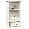 vidaXL Bookcase VIGO White 60x35x114.5 cm Solid Wood Pine