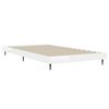 vidaXL Bed Frame without Mattress High Gloss White 90x190 cm Single