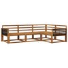 vidaXL Outdoor Sofa Set 4 pcs Natural Solid Acacia Wood