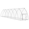 vidaXL Rabbit Hutch Silver 105x600x120 cm Galvanised Steel