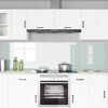 vidaXL Kitchen Backsplash 2 pcs White 110 x 60 cm Tempered Glass