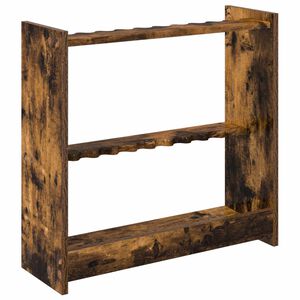 vidaXL Billiard Cue Stand Engineered Wood 60 x 20 x 57 cm Smoked Oak