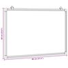 vidaXL Magnetic Whiteboard 80x60x1.7 cm Aluminium