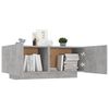 vidaXL TV Cabinet Concrete Grey 100x35x40 cm Engineered Wood