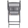 vidaXL Folding Outdoor Chairs 2 pcs Solid Acacia Wood